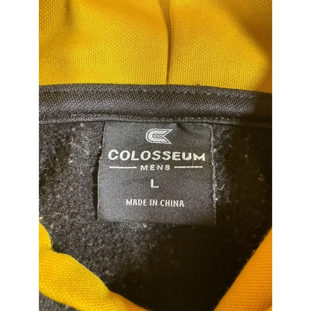 Iowa Hawkeyes Hoodie Sweatshirt Colosseum Men's Large Black Gold